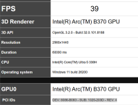 Intel 10核锐炫B370集显跑分曝光:超越RTX 3050