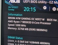 最佳游戏CPU换代在即!AMD锐龙7 9850X3D搭配华硕B850现身